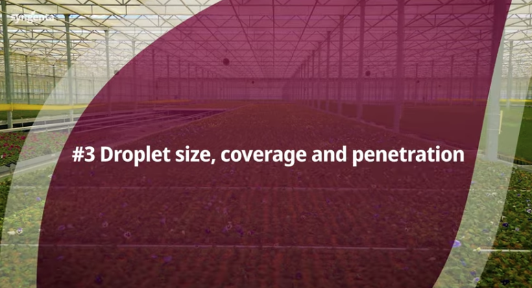3. Understanding droplet size and spray coverage